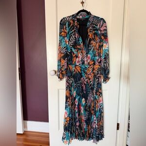 Multicolor Floral Long Sleeve Dress